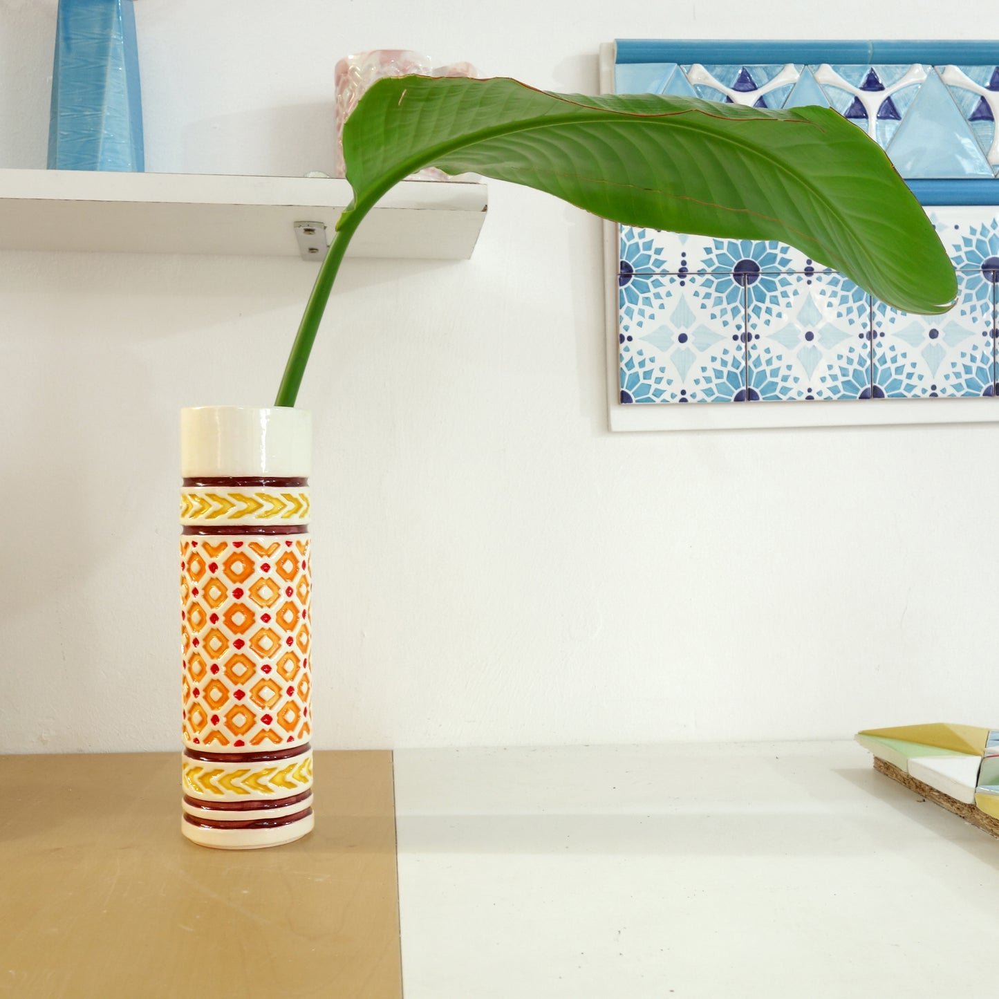 Vase "Costanza" warm tones