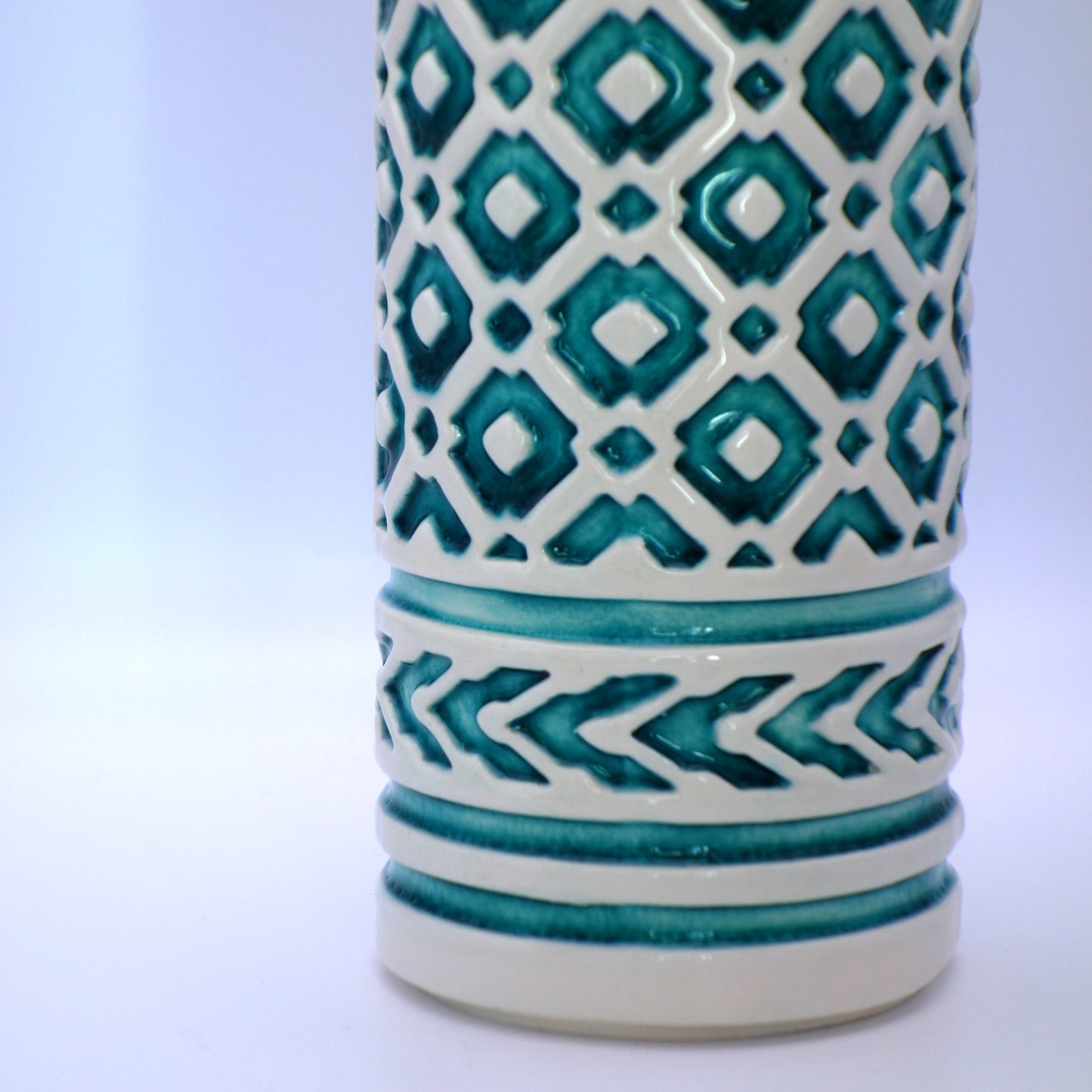 Vase "Costanza" Copper green sgraffito