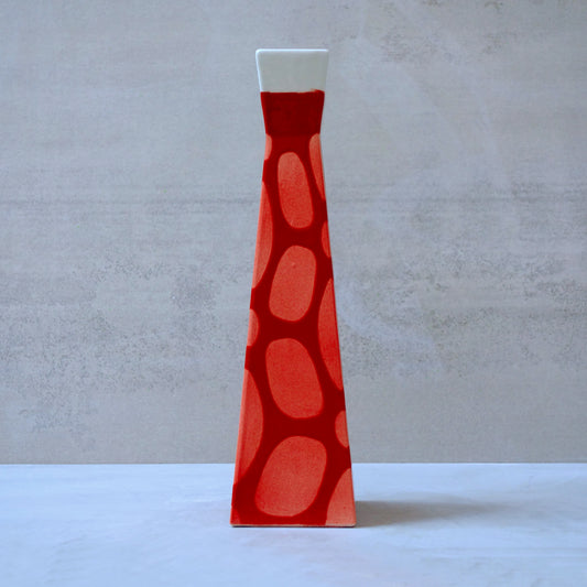 Vaso "Hana", rosso