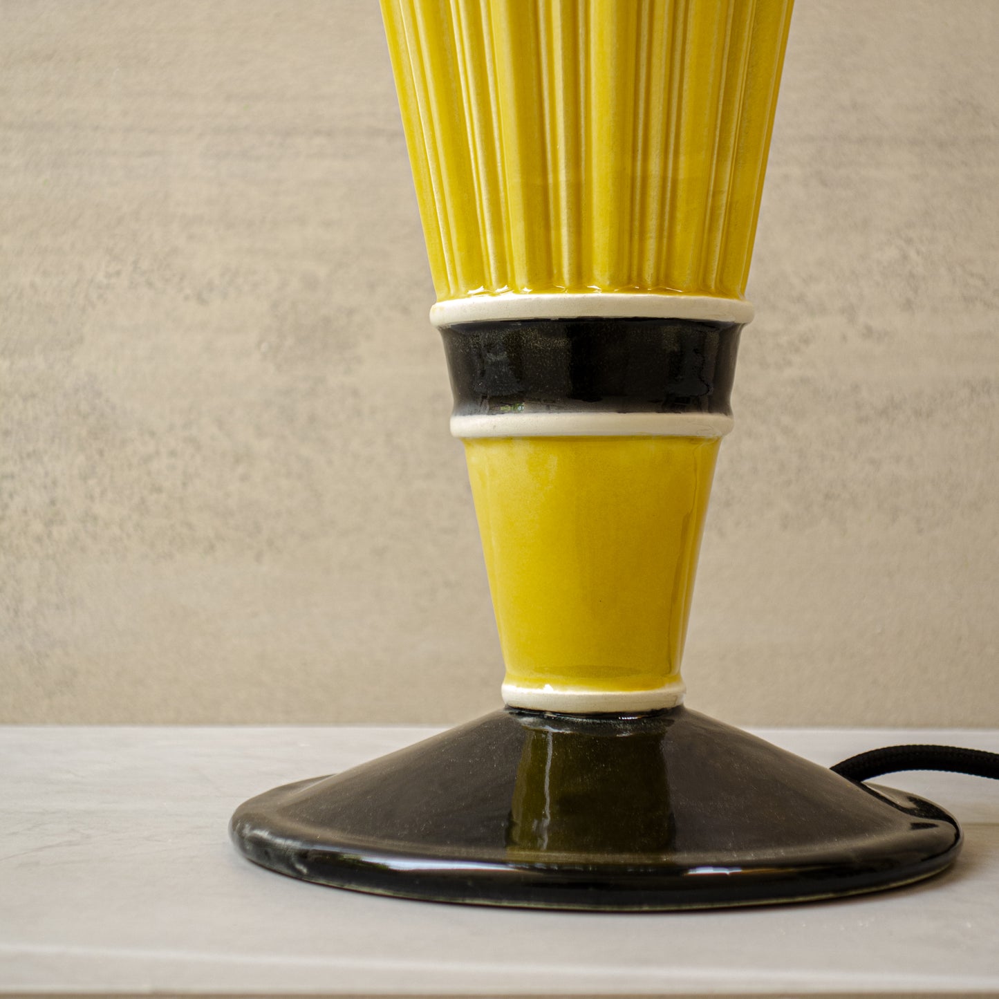Lamp, Sunny yellow and black