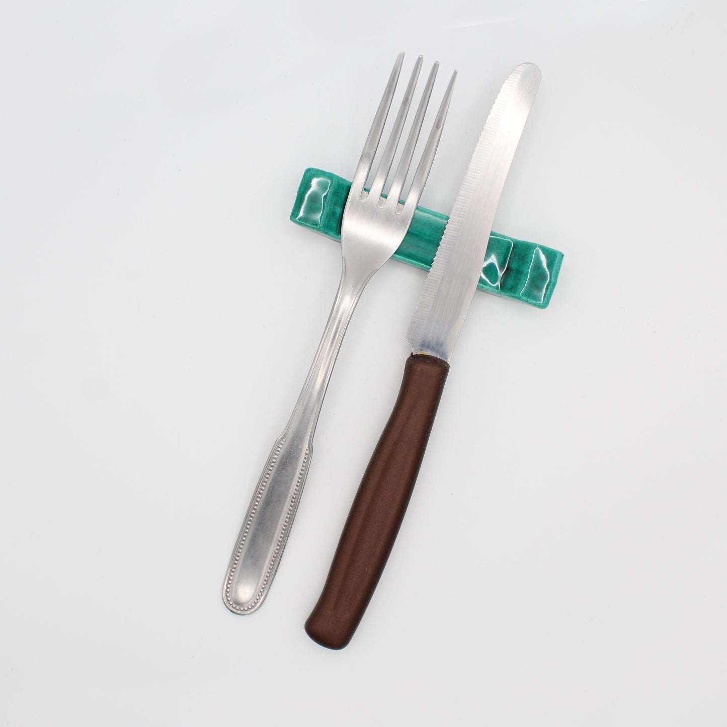 Cutlery Rest, copper green, 6 piece set