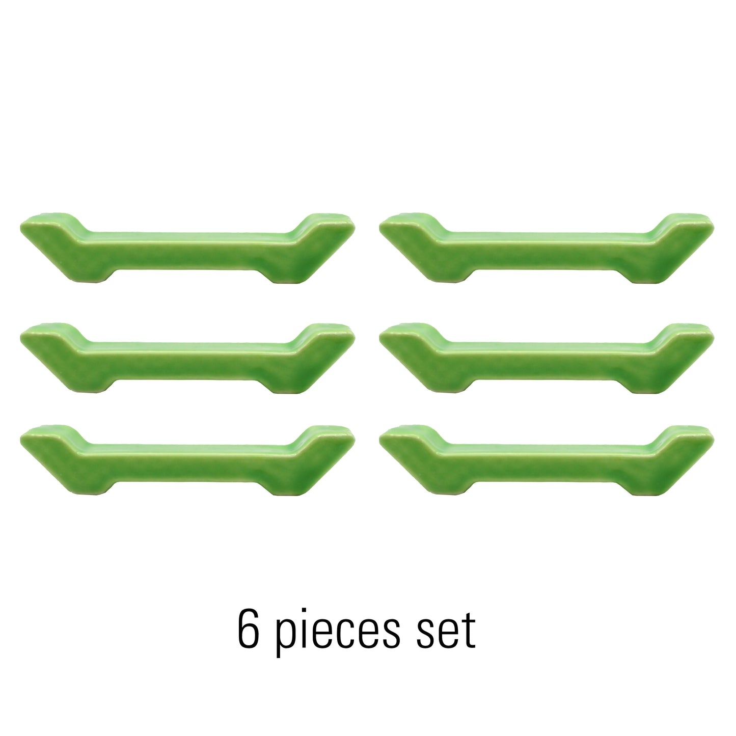 Cutlery Rest, green, 6 piece set