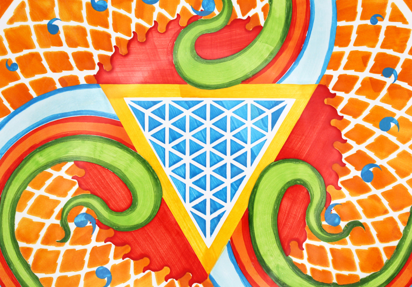 Centerpiece plate "Triskelis"
