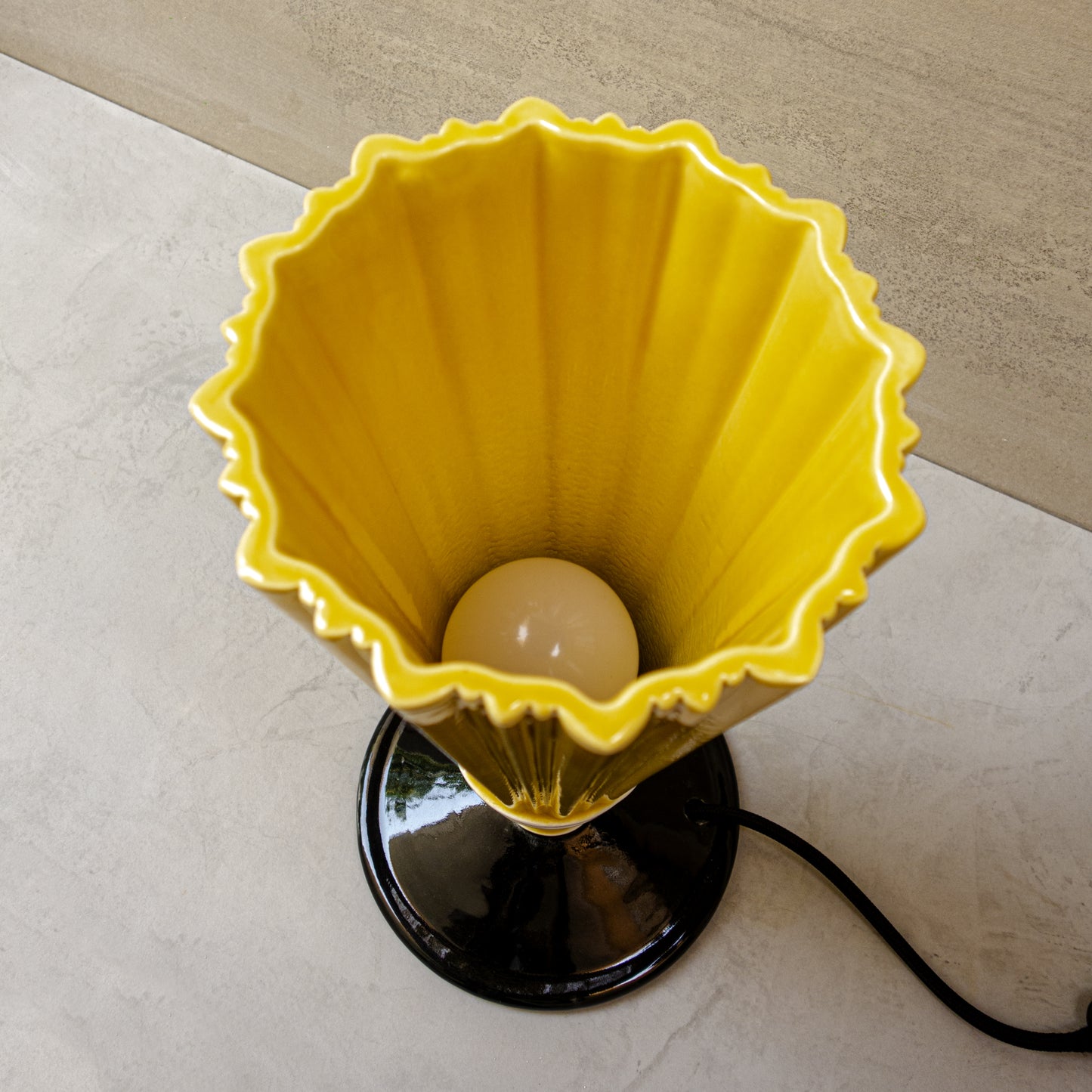 Lamp, Sunny yellow and black