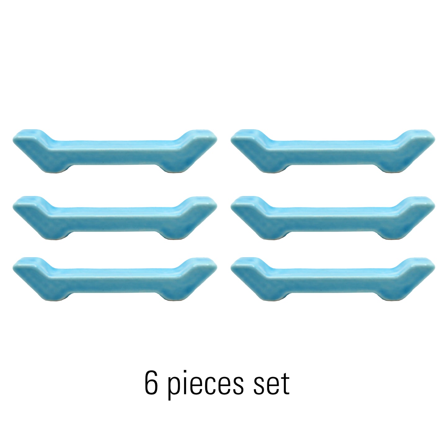 Cutlery Rest, light blue, 6 piece set